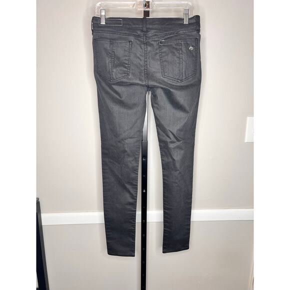 Rag & Bone Cotton Blend Coated Denim Mid-Rise Skinny Jeans Shoreditch Women's 29 - Picture 4 of 9